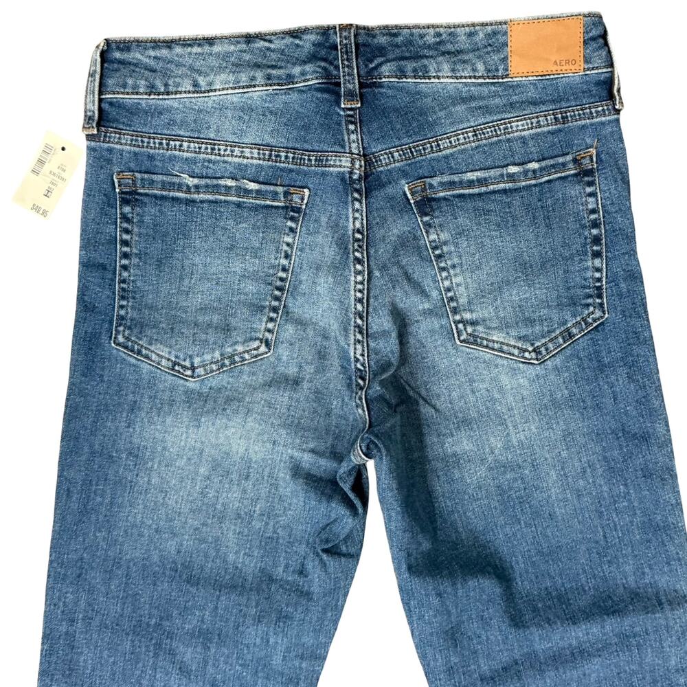 Aeropostale Blue Mid Rise Bootcut Boot Jeans Medium Wash Size 8 R NEW Tags - Picture 10 of 10
